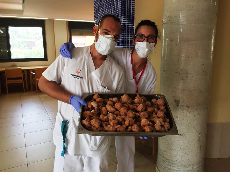 Merienda especial de buñuelos en Viernes Santo